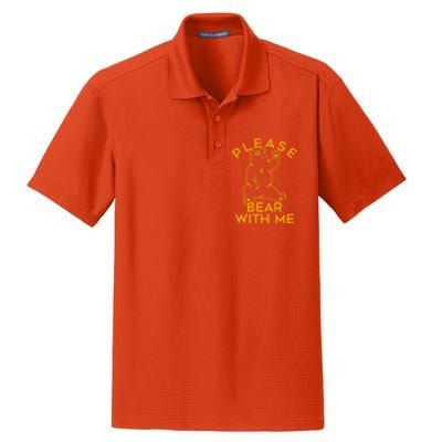 PLEASE BEAR WITH ME Dry Zone Grid Polo