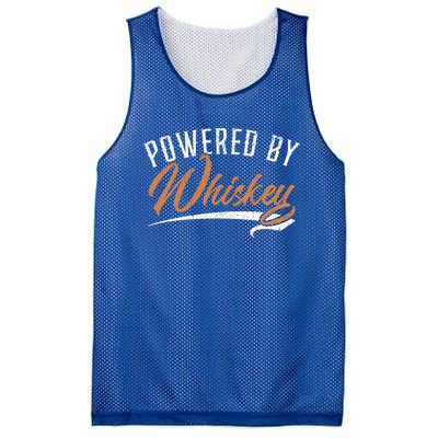 Powered By Whiskey Whisky Ing Drunk Alcohol Er Cool Gift Mesh Reversible Basketball Jersey Tank