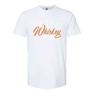 Powered By Whiskey Whisky Ing Drunk Alcohol Er Cool Gift Softstyle CVC T-Shirt