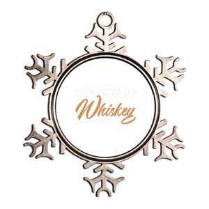 Powered By Whiskey Whisky Ing Drunk Alcohol Er Cool Gift Metallic Star Ornament