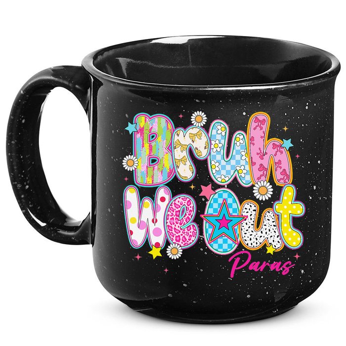 Preppy Bruh We Out Paraprofessionals Last Day Of School 15oz Campfire Ceramic Mug