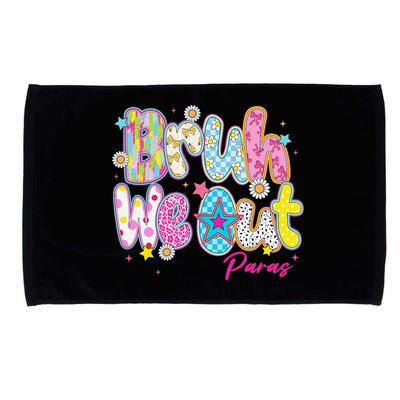 Preppy Bruh We Out Paraprofessionals Last Day Of School Microfiber Hand Towel