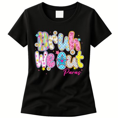 Preppy Bruh We Out Paraprofessionals Last Day Of School Womens T-Shirt