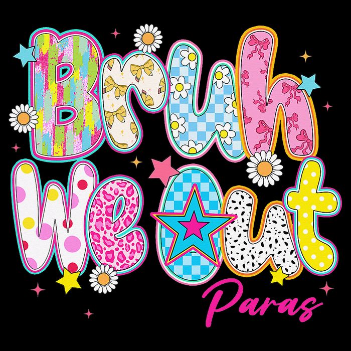Preppy Bruh We Out Paraprofessionals Last Day Of School Womens T-Shirt