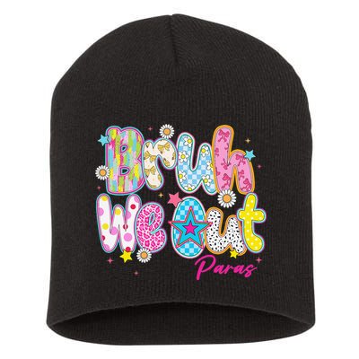 Preppy Bruh We Out Paraprofessionals Last Day Of School Short Acrylic Beanie