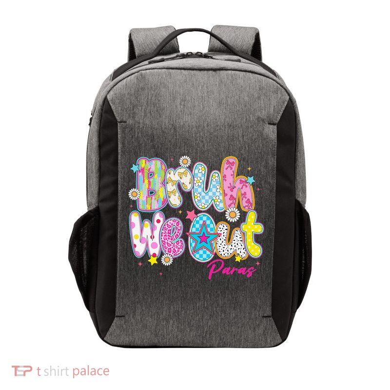 Preppy Bruh We Out Paraprofessionals Last Day Of School Vector Backpack