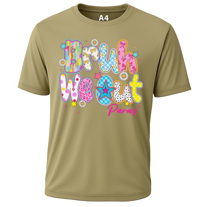 Preppy Bruh We Out Paraprofessionals Last Day Of School Cooling Performance Crew T-Shirt