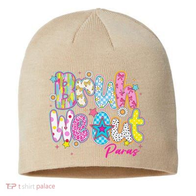 Preppy Bruh We Out Paraprofessionals Last Day Of School Sustainable Beanie