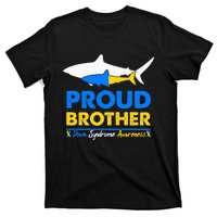 Proud Brother World Down Syndrome Awareness Day Shark T21 T-Shirt