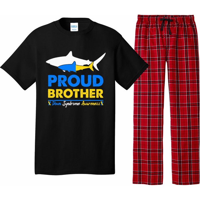 Proud Brother World Down Syndrome Awareness Day Shark T21 Pajama Set