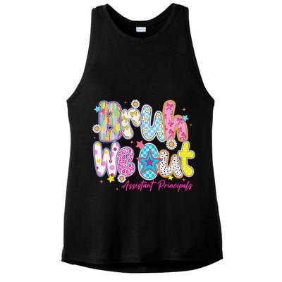 Preppy Bruh We Out Assistant Principals Last Day Of School Ladies PosiCharge Tri-Blend Wicking Tank