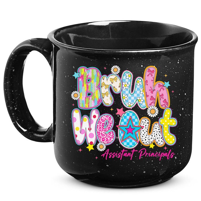 Preppy Bruh We Out Assistant Principals Last Day Of School 15oz Campfire Ceramic Mug