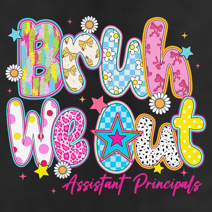 Preppy Bruh We Out Assistant Principals Last Day Of School 25L Jumbo Tote