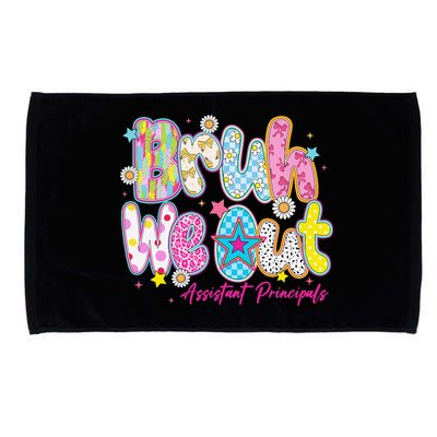 Preppy Bruh We Out Assistant Principals Last Day Of School Microfiber Hand Towel
