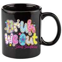 Preppy Bruh We Out School Secretaries Last Day Of School 11oz C Handle Ceramic Mug