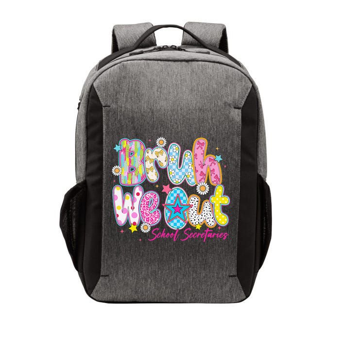 Preppy Bruh We Out School Secretaries Last Day Of School Vector Backpack