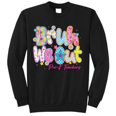 Preppy Bruh We Out Pre-K Teachers Last Day Of School Summer Sweatshirt