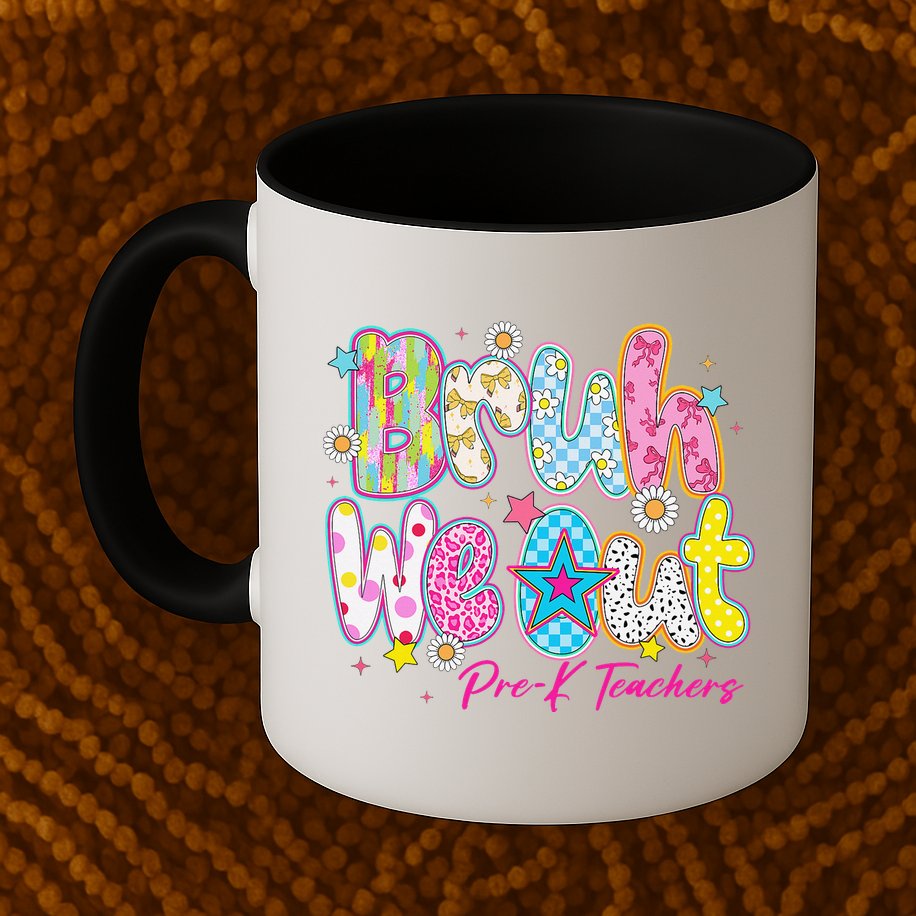 Preppy Bruh We Out Pre-K Teachers Last Day Of School Summer Mug