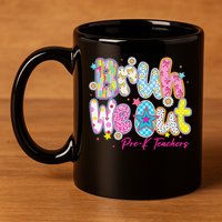 Preppy Bruh We Out Pre-K Teachers Last Day Of School Summer 11oz C Handle Ceramic Mug