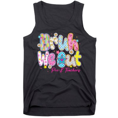 Preppy Bruh We Out Pre-K Teachers Last Day Of School Summer Tank Top