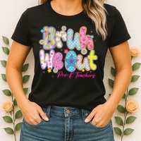 Preppy Bruh We Out Pre-K Teachers Last Day Of School Summer Womens T-Shirt