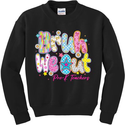 Preppy Bruh We Out Pre-K Teachers Last Day Of School Summer Kids Sweatshirt