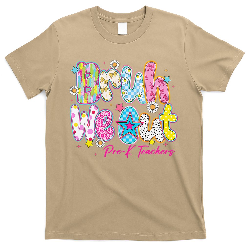 Preppy Bruh We Out Pre-K Teachers Last Day Of School Summer T-Shirt