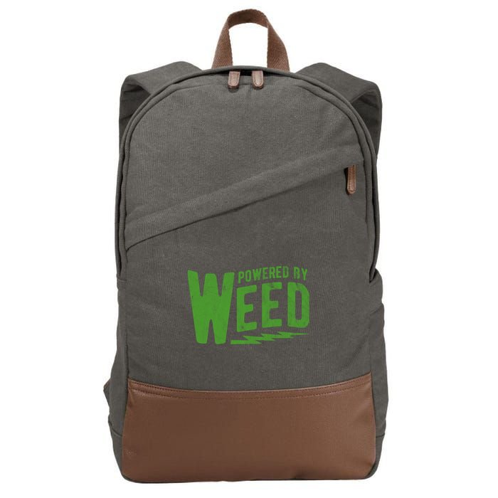 Powered By Weed Cotton Canvas Backpack
