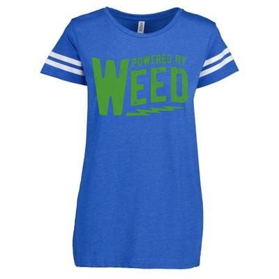 Powered By Weed Enza Ladies Jersey Football T-Shirt