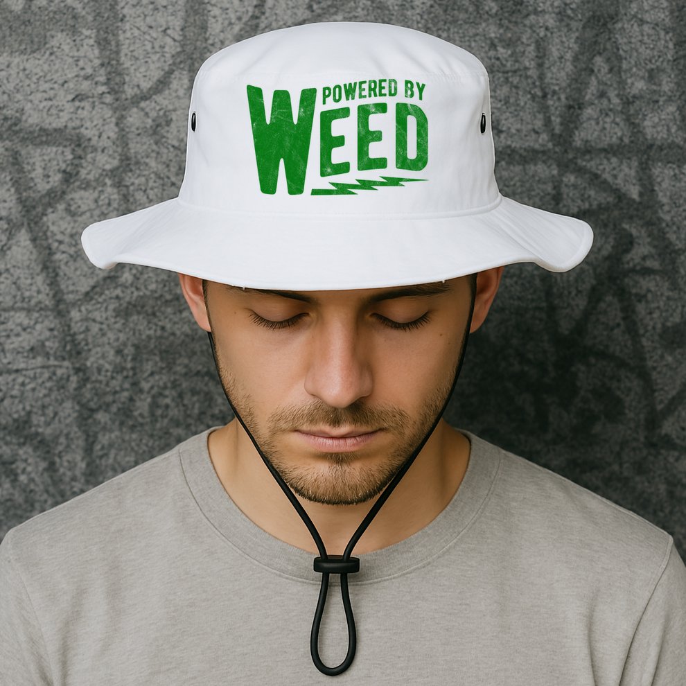 Powered By Weed Bucket Hat