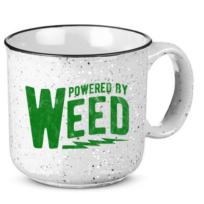 Powered By Weed 15oz Campfire Ceramic Mug