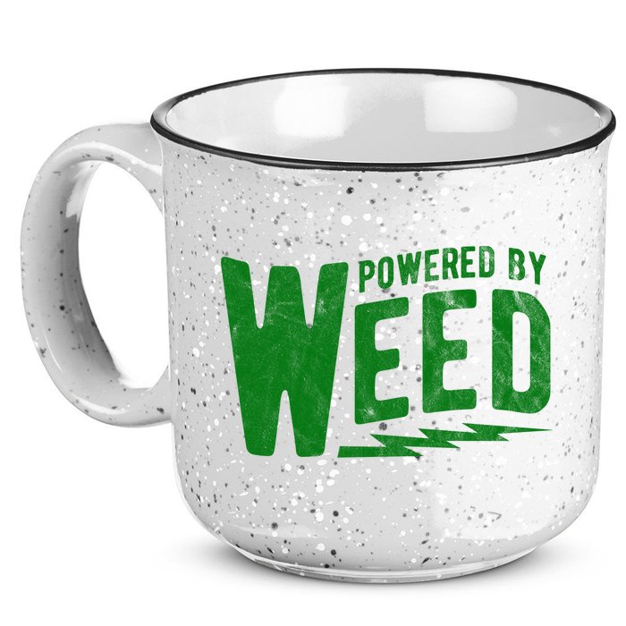 Powered By Weed 15oz Campfire Ceramic Mug