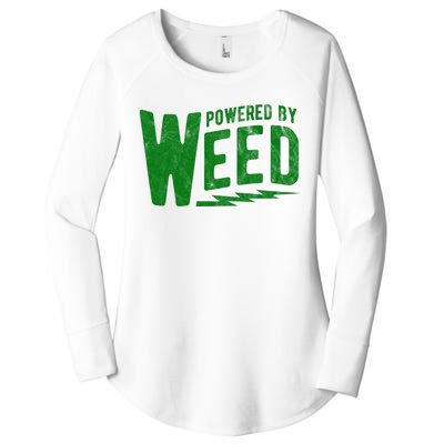 Powered By Weed Women's Perfect Tri Tunic Long Sleeve Shirt