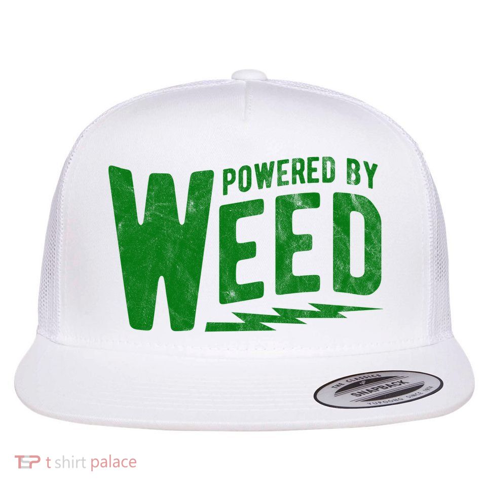 Powered By Weed Flatbill Hat