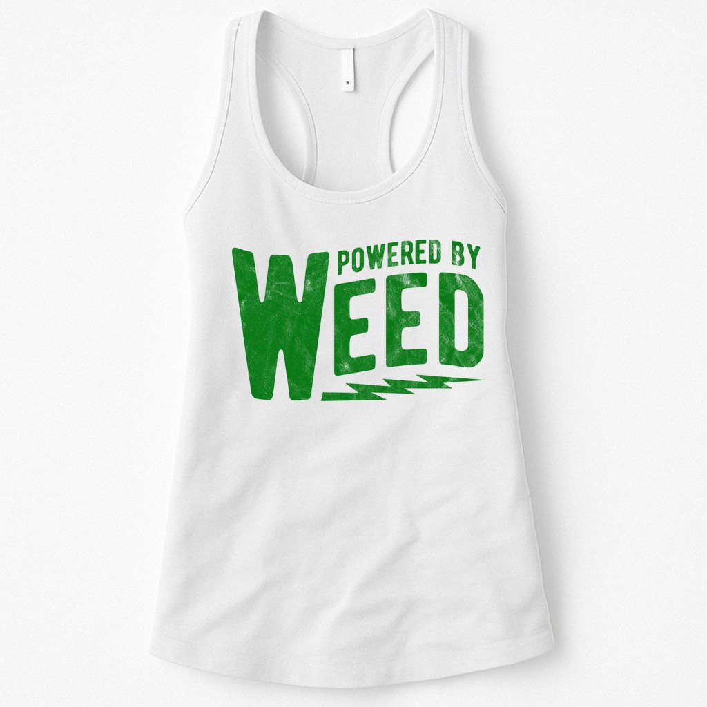 Powered By Weed Womens Tank Top