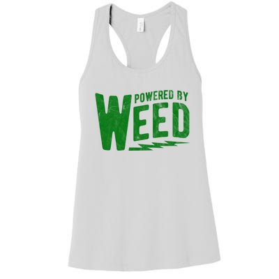 Powered By Weed Women's Racerback Tank