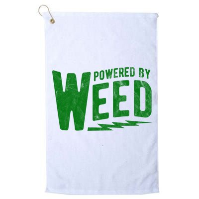 Powered By Weed Golf Towel