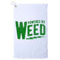 Powered By Weed Golf Towel