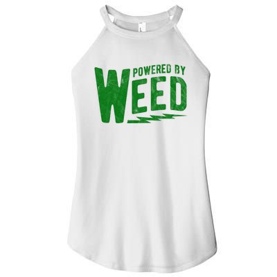 Powered By Weed Women's Perfect Tri Rocker Tank