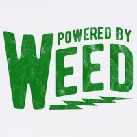 Powered By Weed Short Acrylic Beanie
