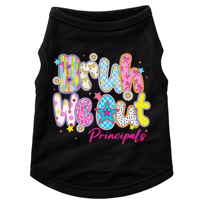 Preppy Bruh We Out Principals Last Day Of School Summer Doggie Tank
