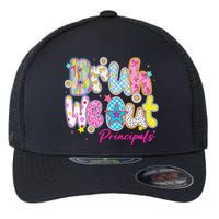 Preppy Bruh We Out Principals Last Day Of School Summer Flexfit Unipanel Trucker Cap