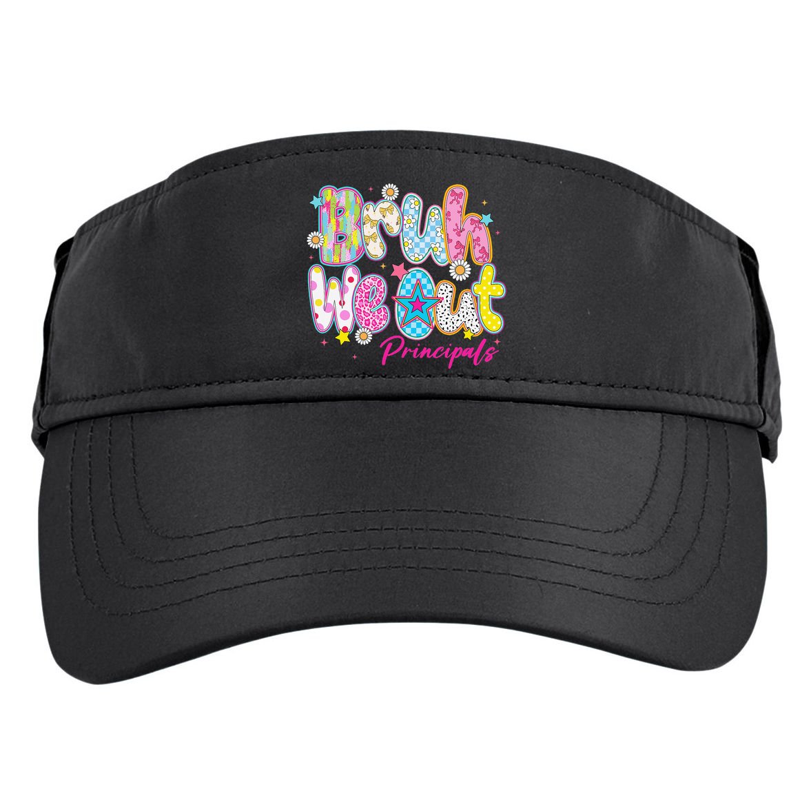 Preppy Bruh We Out Principals Last Day Of School Summer Adult Drive Performance Visor