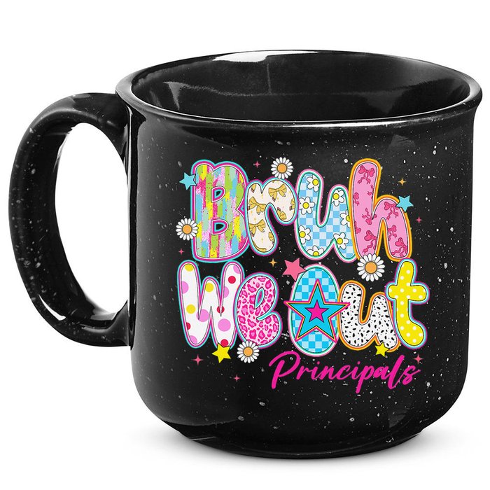 Preppy Bruh We Out Principals Last Day Of School Summer 15oz Campfire Ceramic Mug