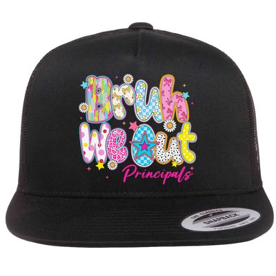 Preppy Bruh We Out Principals Last Day Of School Summer Flatbill Hat
