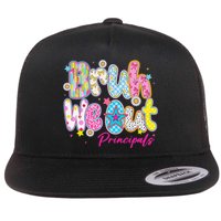 Preppy Bruh We Out Principals Last Day Of School Summer Flat Bill Trucker Hat