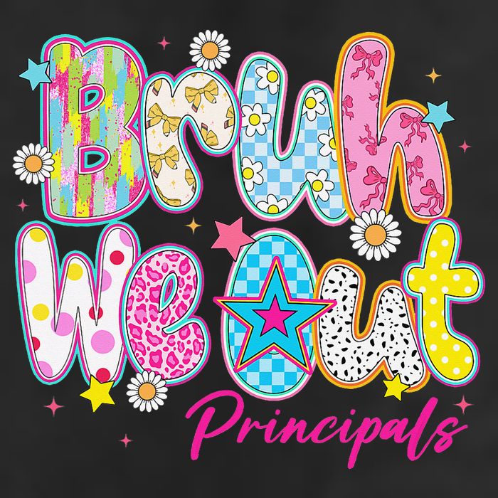 Preppy Bruh We Out Principals Last Day Of School Summer 25L Jumbo Tote