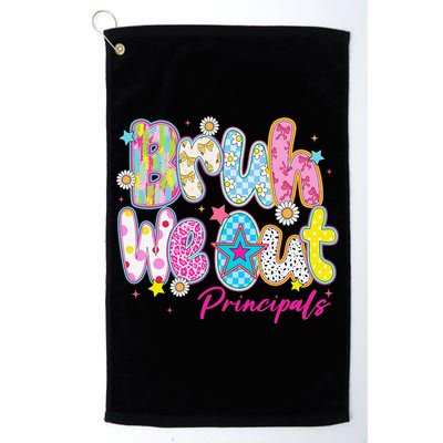Preppy Bruh We Out Principals Last Day Of School Summer Golf Towel