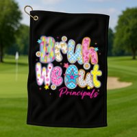 Preppy Bruh We Out Principals Last Day Of School Summer Golf Towel