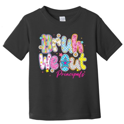 Preppy Bruh We Out Principals Last Day Of School Summer Toddler T-Shirt